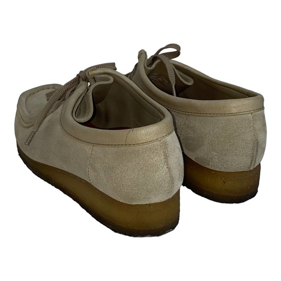 Clarks Originals Wallabee Tan Maple Suede Lace Up Moccasin 35395 sz 7.5 US Crepe - Picture 6 of 11